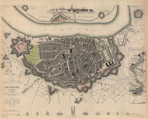 Map of Antwerp.