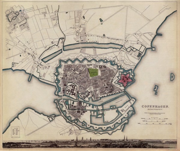 Map of Copenhagen.