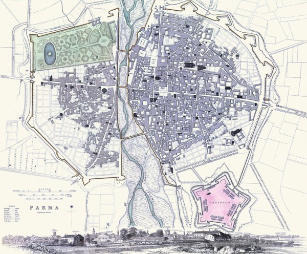 Map of Parma.