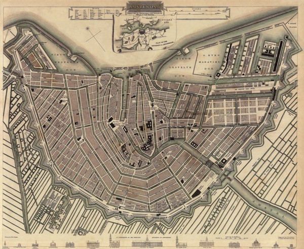 Map of Amsterdam.