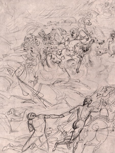 The Turks Fleeing.
