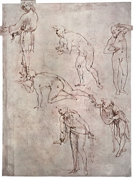 Studies for the Adoration of the Magi.