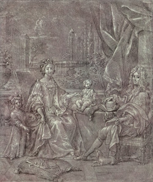 James II and his Family at Saint-Germain.