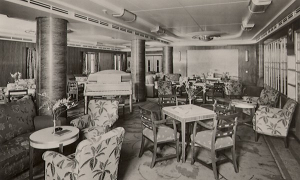 Lounge on Ocean Liner.