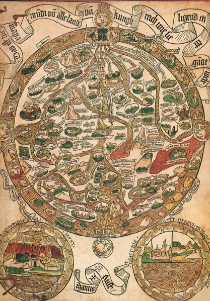Medieval Map of Europe.