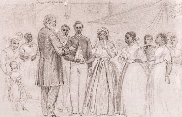 Marriage of a Coloured Soldier at Vicksburg.