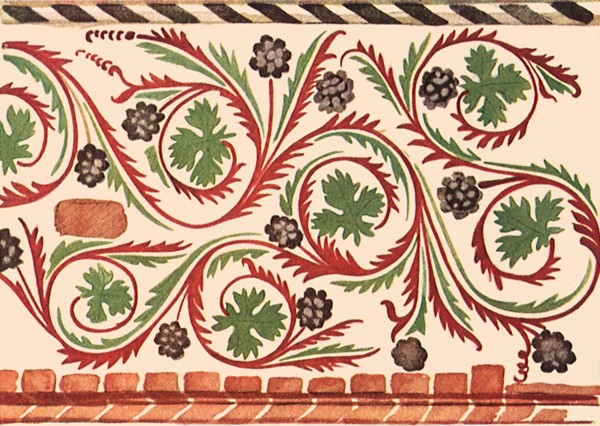 German Floral Pattern Motif.