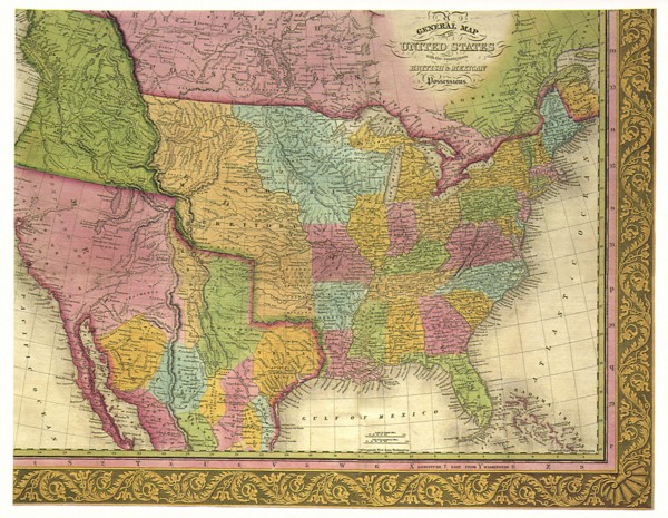 A General Map of the United States.