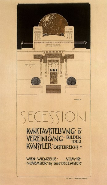 Sketch for the Facade of the Secession Building.