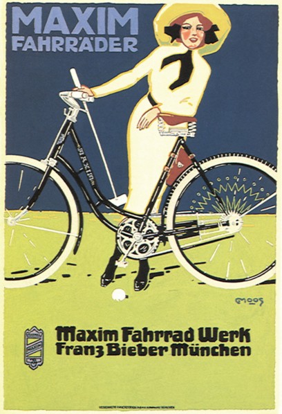 Woman with Bicycle.