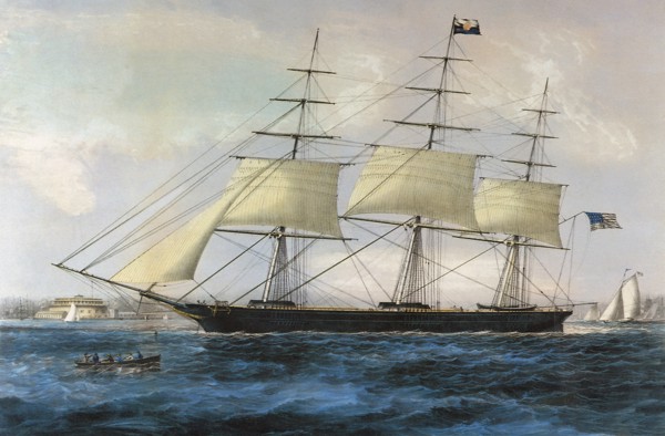 Clipper Ship 'Nightingale'.
