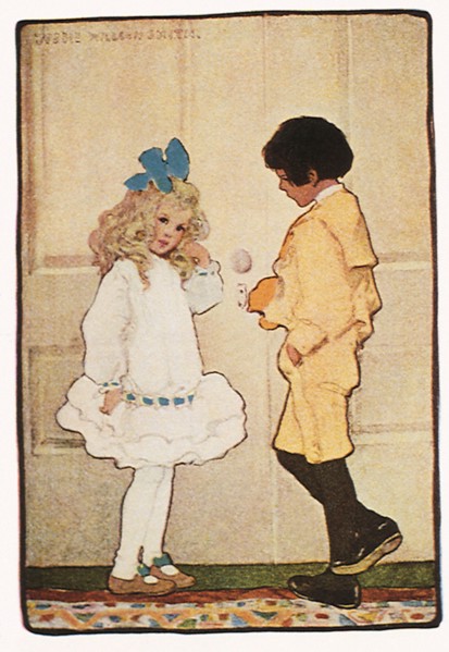 Boy and Girl in Formal Clothes.