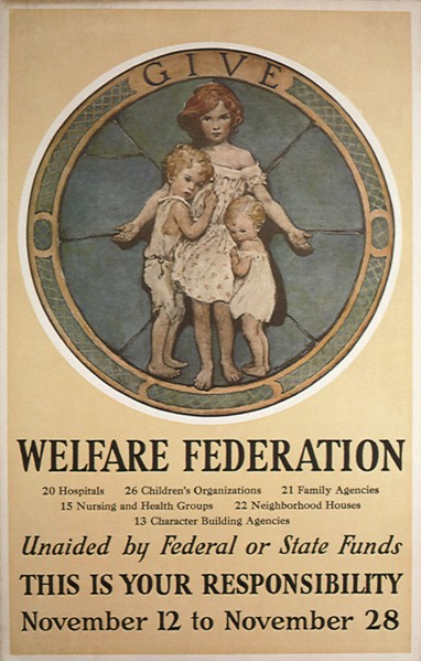Two Todlers clutching to Young Girl.