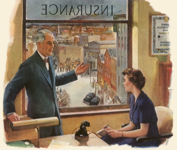 Insurance Salesman and Secretary.