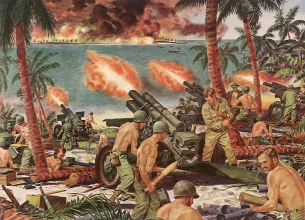 Marines 'Scalp' Enubuj with Artillery Cannon.
