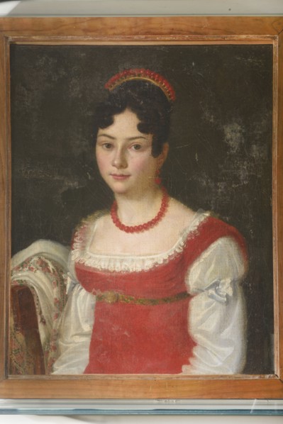 Portrait of Celeste Erard (wife of Gaspare Spontini). Casa Museo Gaspare Spontini. Maiolati Spontini. Marche. Italy