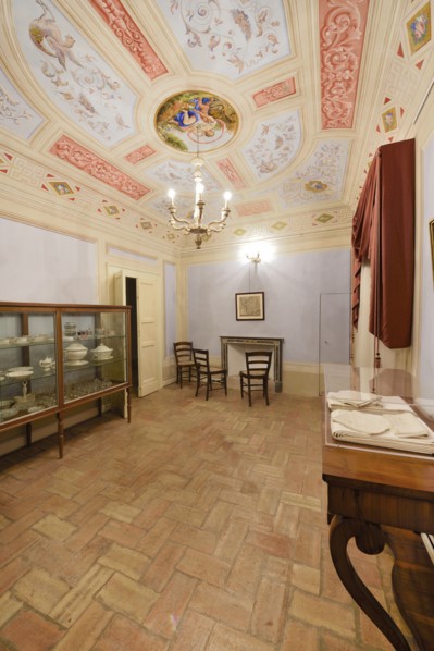 Gaspare Spontini House Museum. Natural Majolica Tiles. Marche. Italy