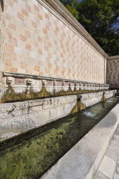 Fountain of the 99 Spouts. L'Aquila. Abruzzo. Italy