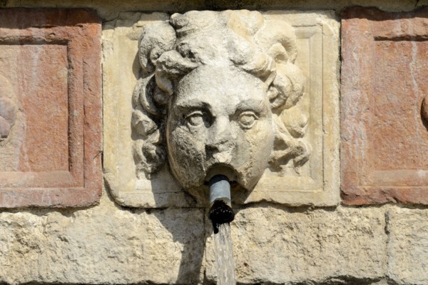 Fountain of the 99 Spouts. L'Aquila. Abruzzo. Italy