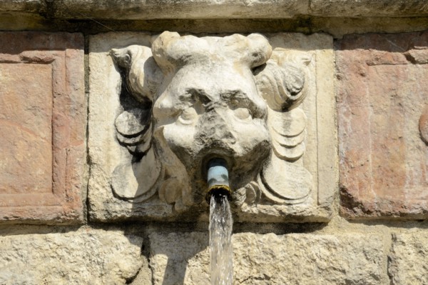Fountain of the 99 Spouts. L'Aquila. Abruzzo. Italy