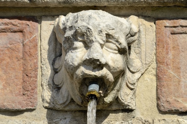 Fountain of the 99 Spouts. L'Aquila. Abruzzo. Italy