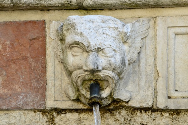 Fountain of the 99 Spouts. L'Aquila. Abruzzo. Italy