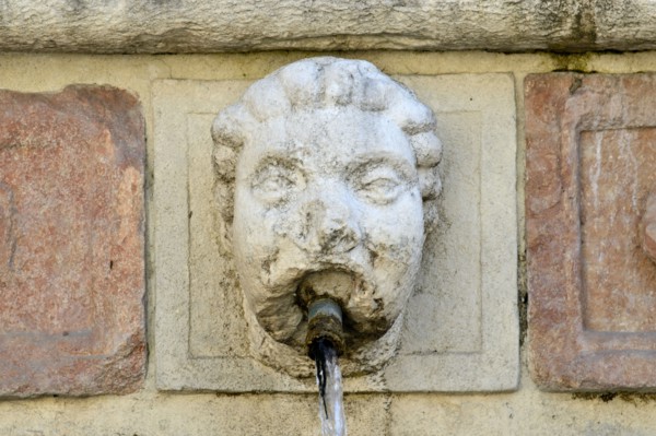 Fountain of the 99 Spouts. L'Aquila. Abruzzo. Italy