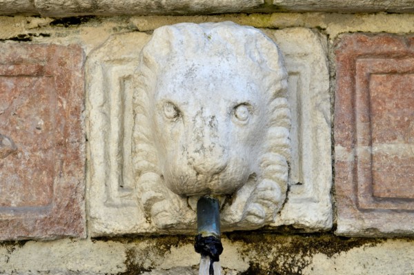 Fountain of the 99 Spouts. L'Aquila. Abruzzo. Italy