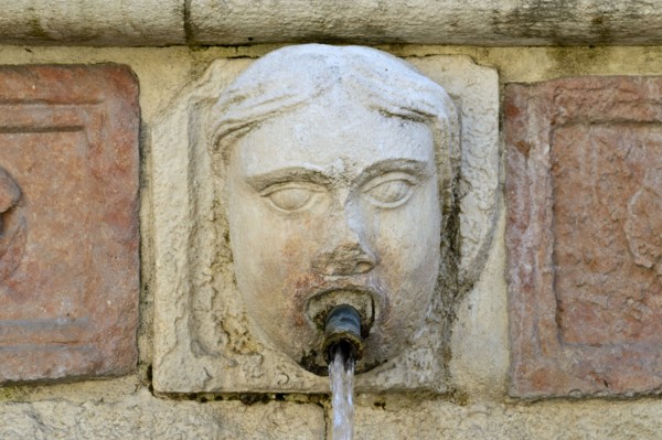 Fountain of the 99 Spouts. L'Aquila. Abruzzo. Italy