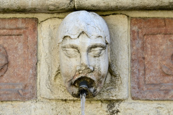 Fountain of the 99 Spouts. L'Aquila. Abruzzo. Italy