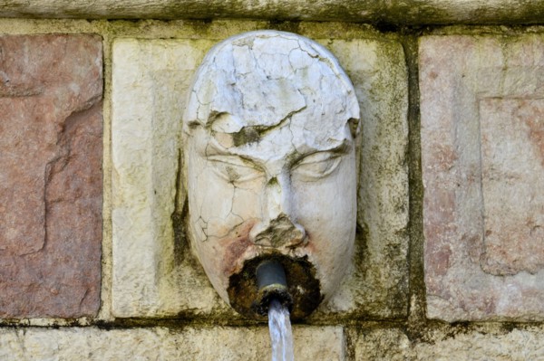 Fountain of the 99 Spouts. L'Aquila. Abruzzo. Italy