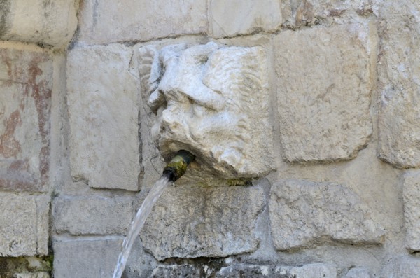 Fountain of the 99 Spouts. L'Aquila. Abruzzo. Italy