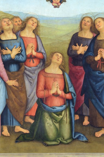 Corciano (Italy, Umbria, province of Perugia), Church of Santa Maria Assunta. Perugino, Assumption of the Virgin, painting on wood