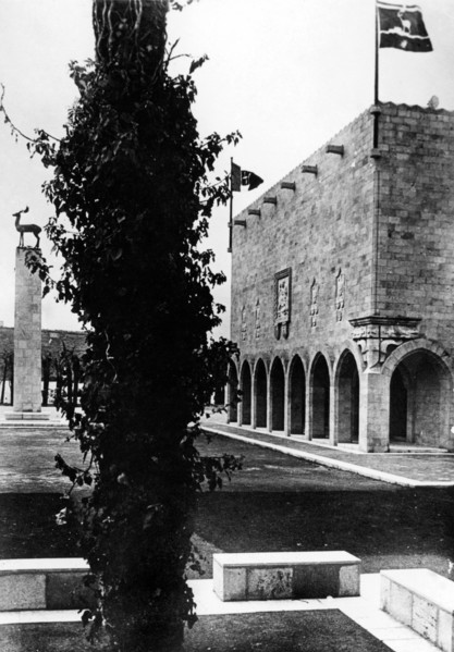 napoli, mostra d'oltremare, edifici, padiglioni.