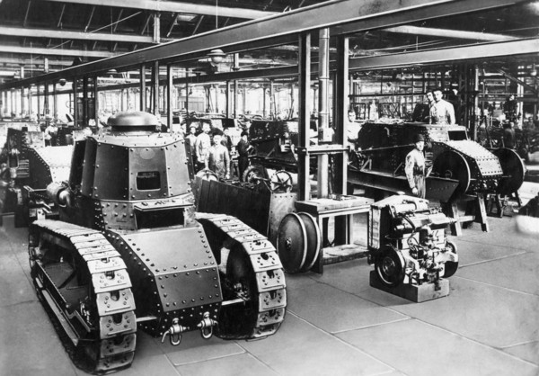 metallurgical industry, fiat, turin, italy, 1930-1940