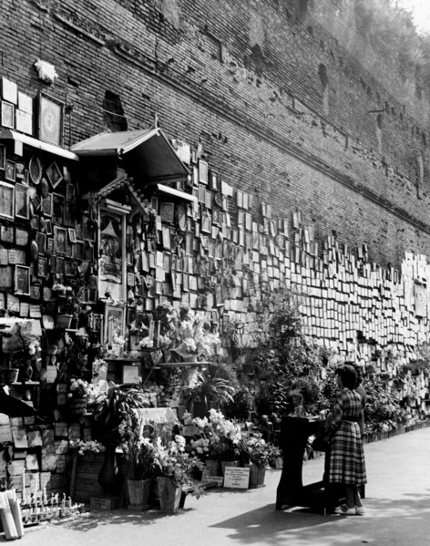 rome, santuario della madonna del divino amore, 1954