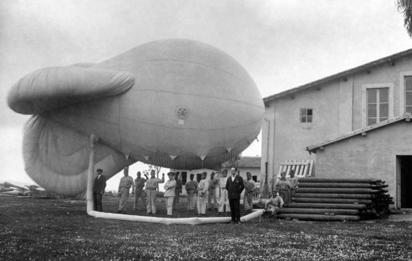 aéronautique, ballon d'ivoire, prêt pour l'ascension, 1920