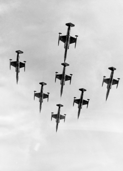 vol de chasseurs en formation, 1968