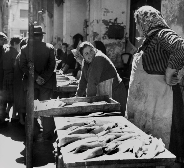 marché aux poissons à rimini, 1961