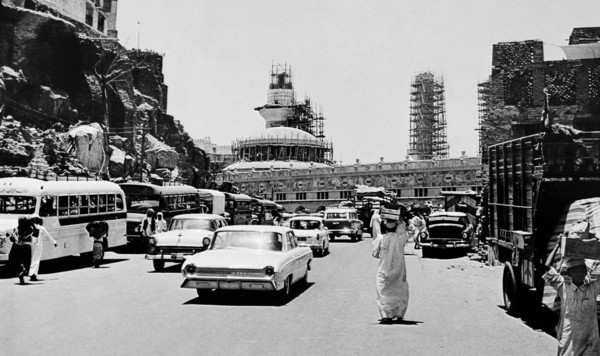 arabie, mecca, route menant à la kaaba, 1964