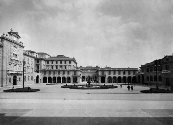 italie, lombardie, bergamo, nouveau bâtiment, 1910 1920