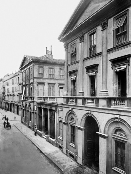 italie, lombardie, milan, via montenapoleone, 1900 1910