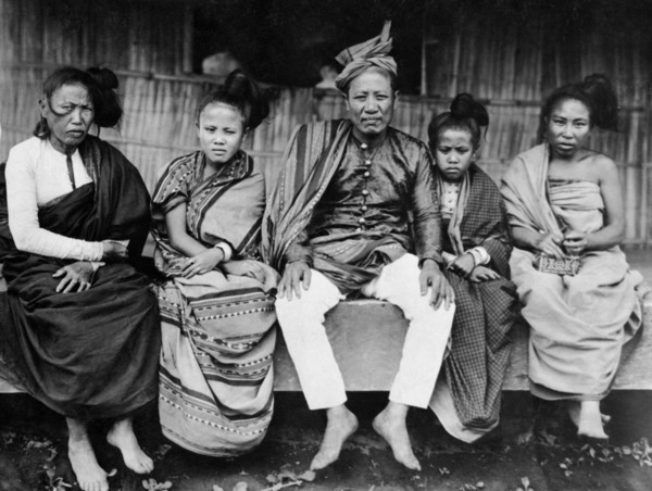 asie, philippines, portrait de famille, 1920 1930