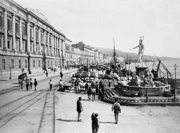 italie, sicile, messine, vue du corso vittorio emanuele, 1900 1910