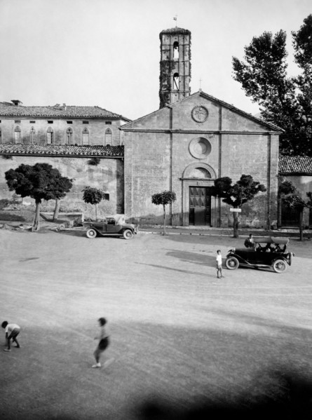 europe, italie, toscane, sarteano, église de san francesco, années 1920