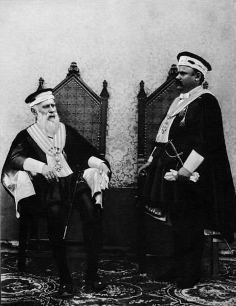 europe, république de saint-marin, capitaines-régents en costume typique, 1890 1900