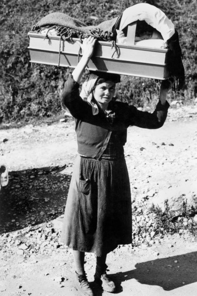 campanie, caposele, portrait d'une femme, 1952