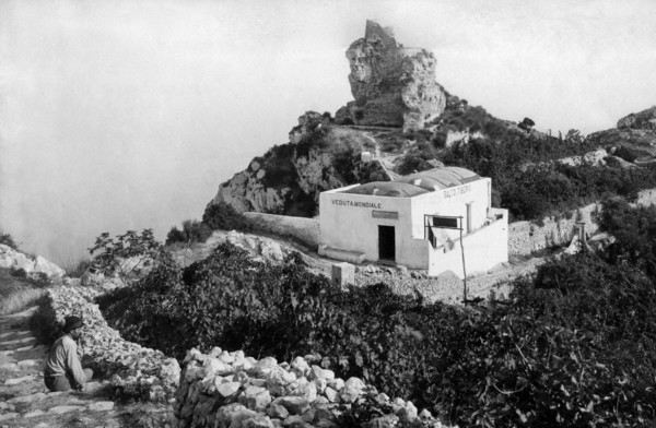 italie, campanie, île de capri, le saut de tiberio, 1910 1920