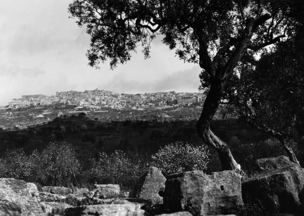 europe, italie, sicile, agrigento, vue de la ville, 1934