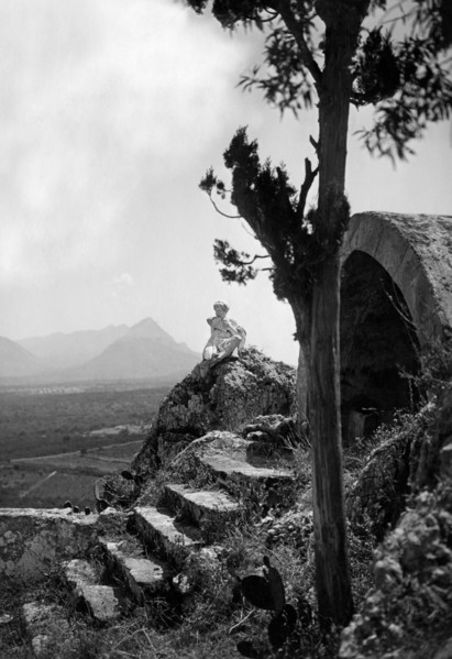 europe, italie, sicile, bagheria, vue de la villa valguarnera, 1920 1930